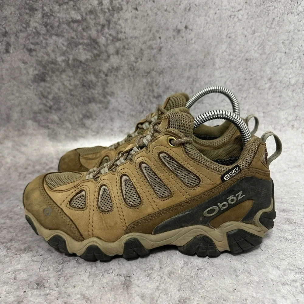 Oboz Sawtooth II Low Waterproof Hiking Shoes Womens 8 Brown B-DRY Leather